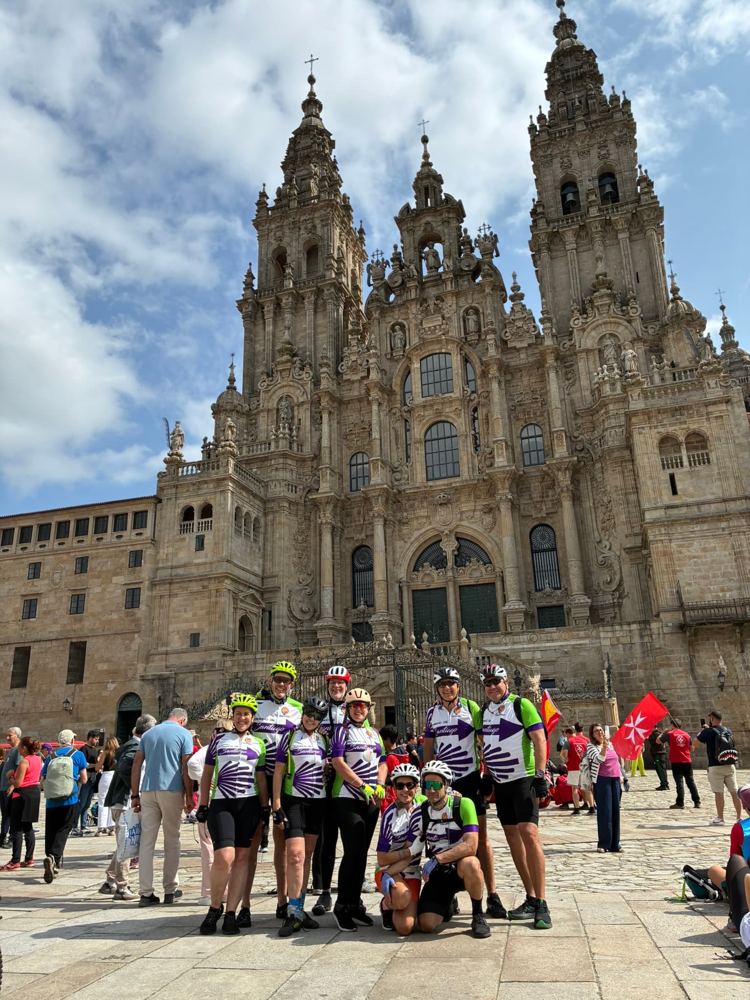 Grupo na Catedral de Santiago